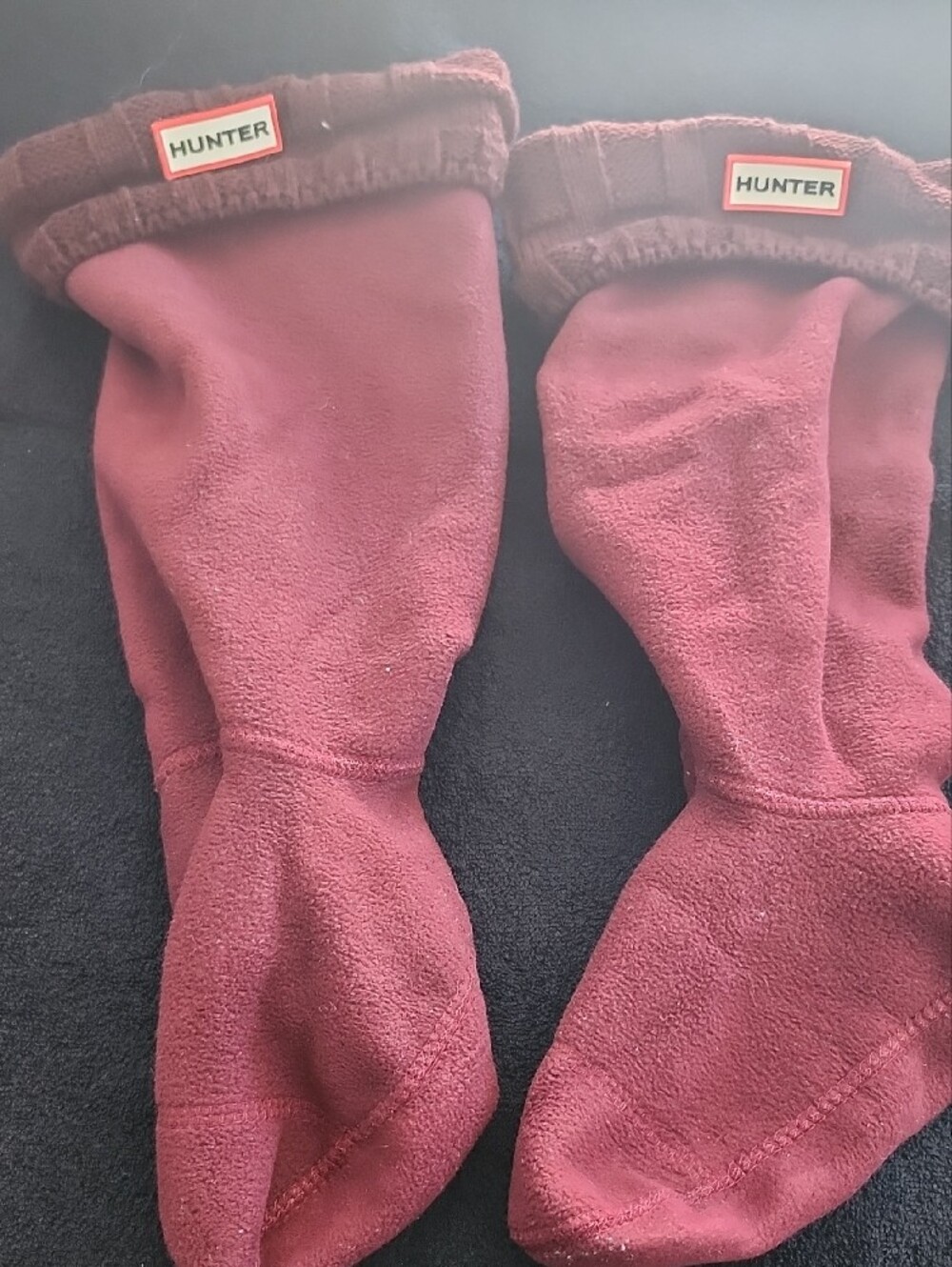 Hunter Women's Wine Burgundy Socks - Picture 2 of 4